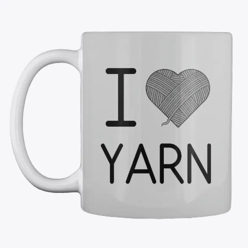 I Love Yarn - Grey